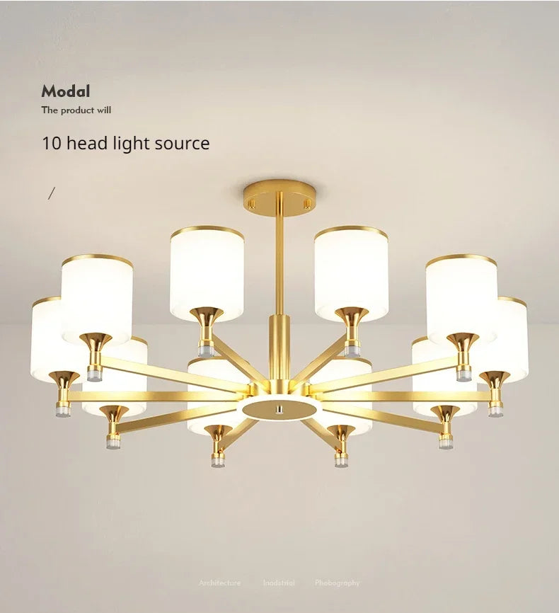 Lustre Moderne Salon — Plafonnier Nordique Design