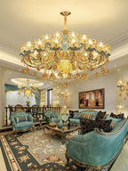 Lustre Salon Industriel — Cristal