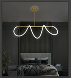 Lustre Cuisine Industriel — Nordique — Doré 150 cm A