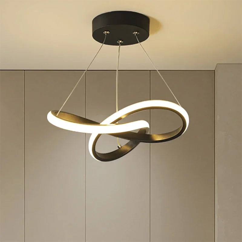 Lustre Nordique LED Design — Simple Créatif — Salon Chambre et Couloir