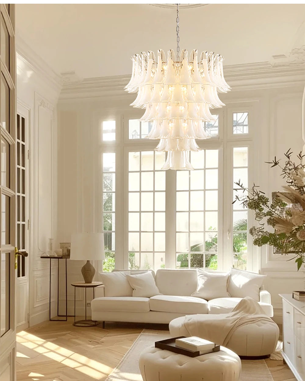 Lustre Salon Moderne — Verre