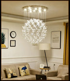 Lustre Cristal Moderne — Escalier