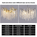 Lustre Cristal Salon — Chambre