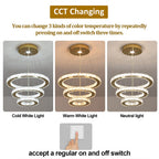 Lustre Cristal Français Luxe - Suspension Dorée Chromée 40cm LED