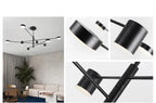 Lustre Moderne Noir — Cuivre