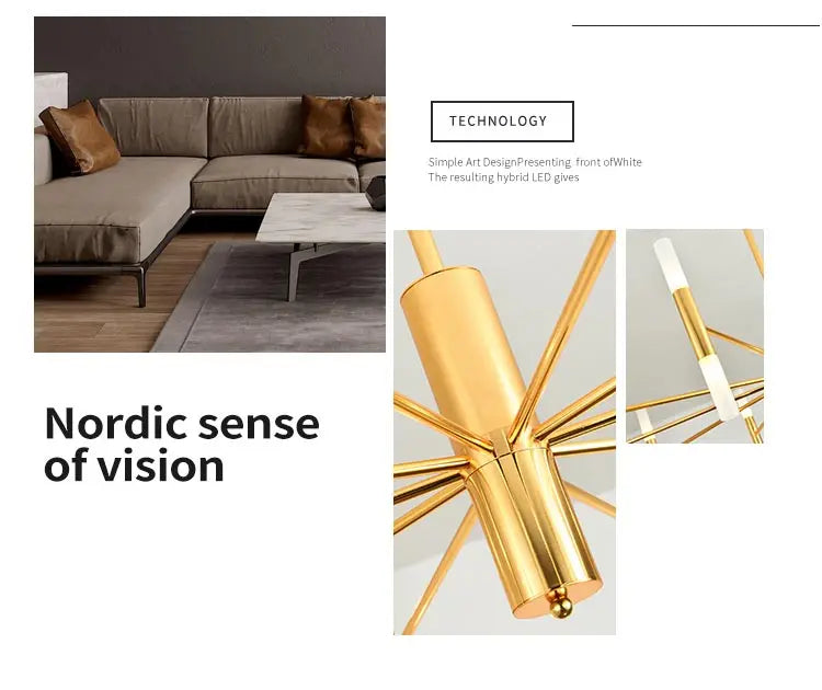 Lustre Cuisine Moderne — Plafonnier Nordique Design