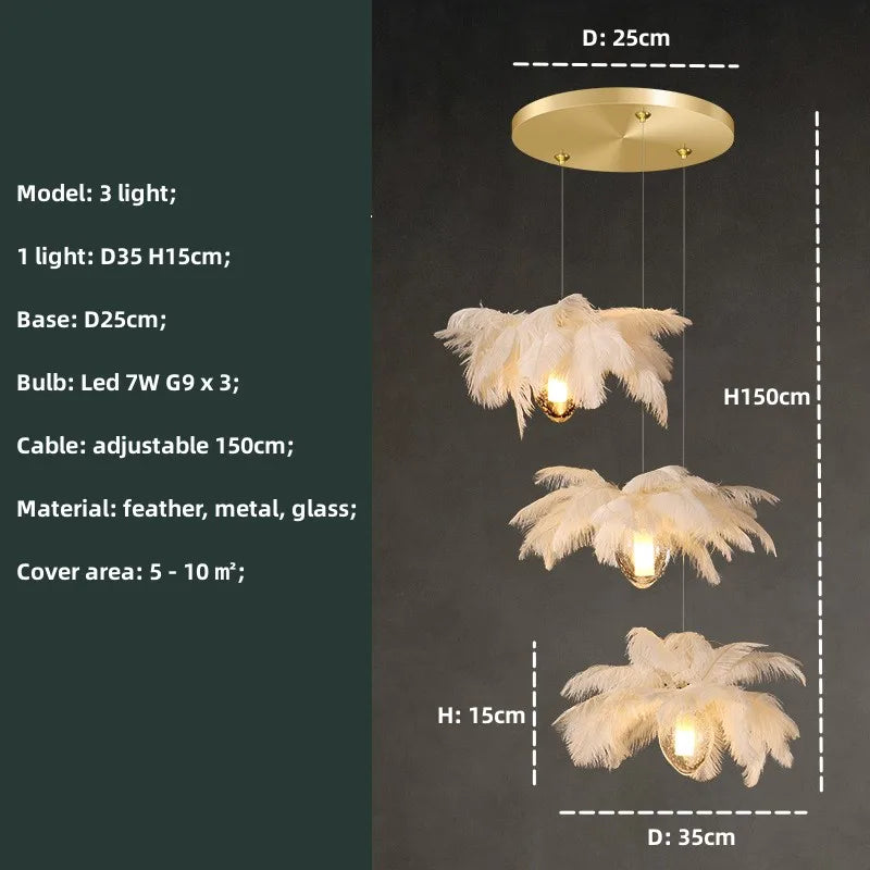 Lustre Contemporain — Moderne — 10 ampoules