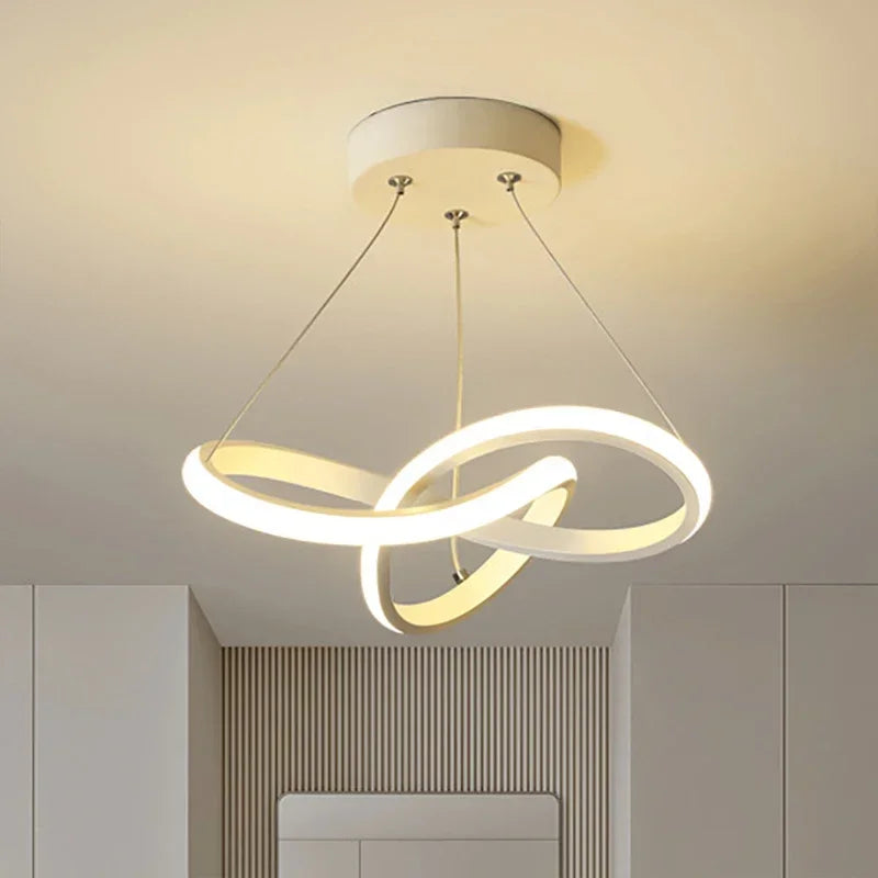Lustre Nordique LED Design — Simple Créatif — Salon Chambre et Couloir