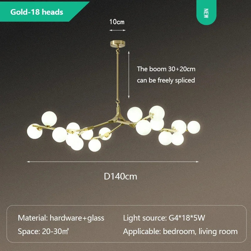 Lustre En Boule — Plafonnier Boule Moderne