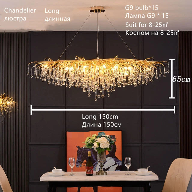 Lustre Cristal Salon — Nordique