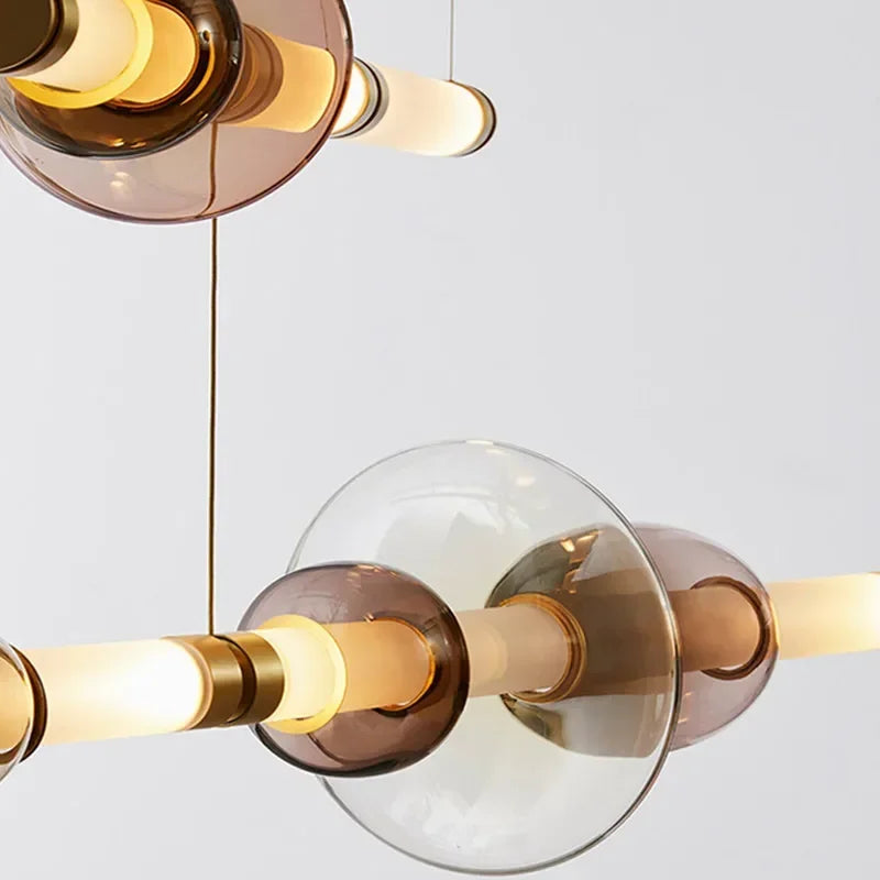 Lustre pour Salon Moderne — Verre