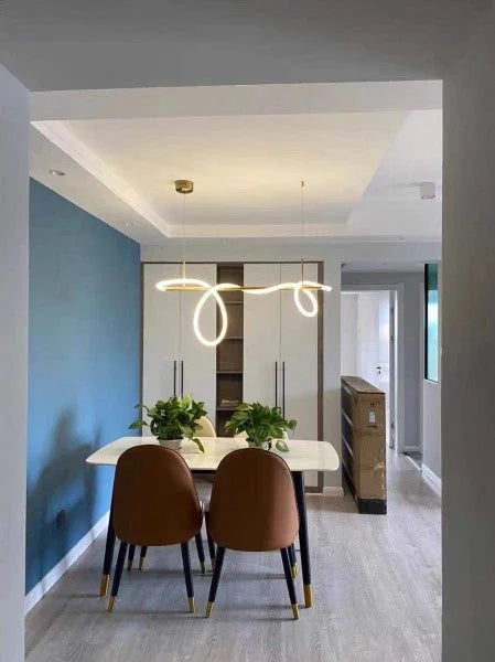 Lustre Cuisine Industriel — Nordique — Doré 150 cm A
