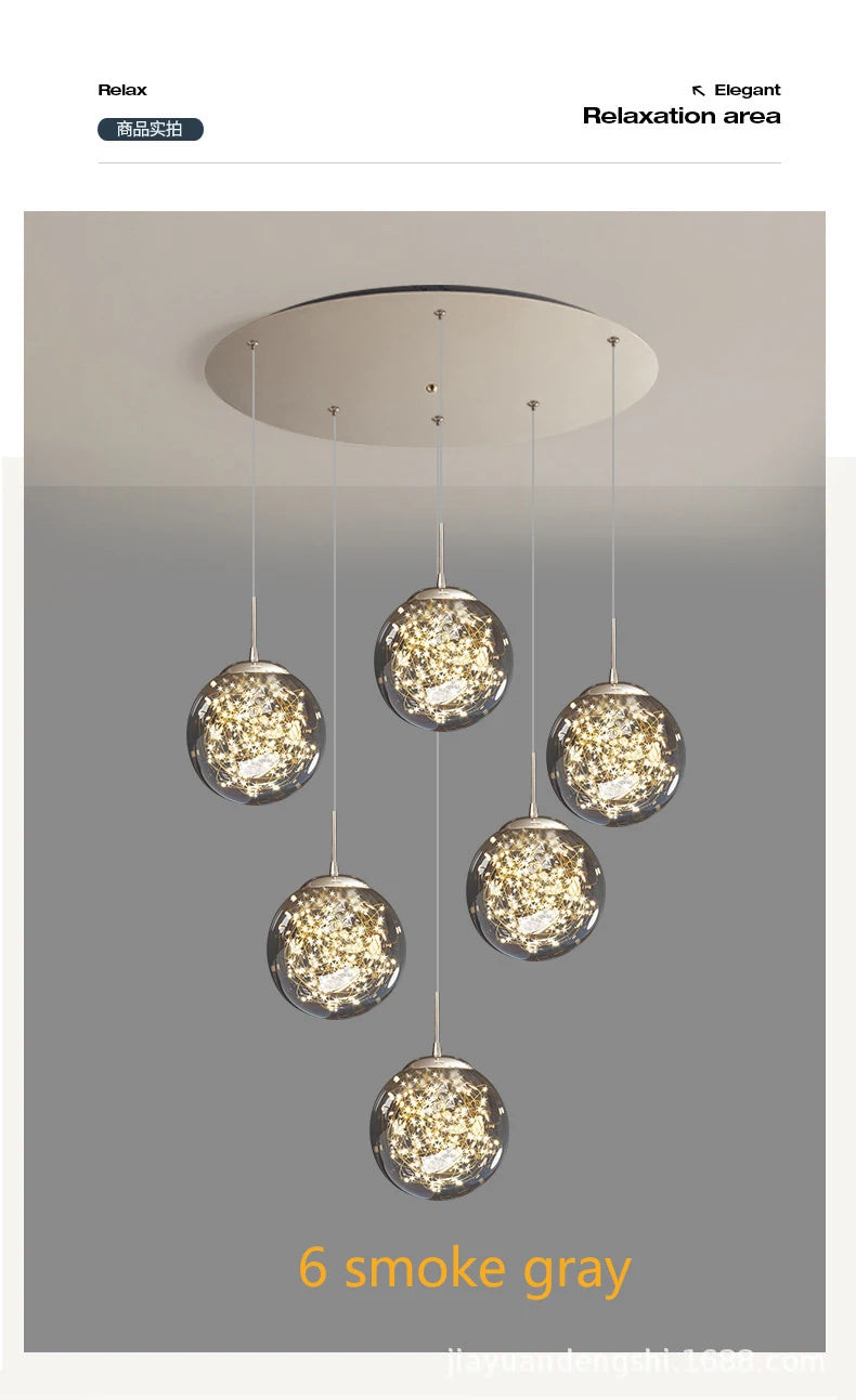 Lustre Salle à Manger Moderne — Cristal