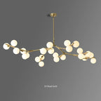 Lustre Boule Design — Noir 24 ampoules