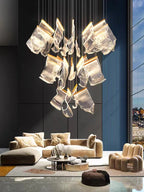 Lustre LED Moderne Salon — Escalier