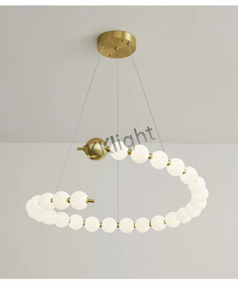 Lustre Art Déco — Cuivre
