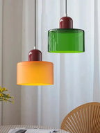 Suspension Verre Nordique Design Long — Chambre et Restaurant — E27