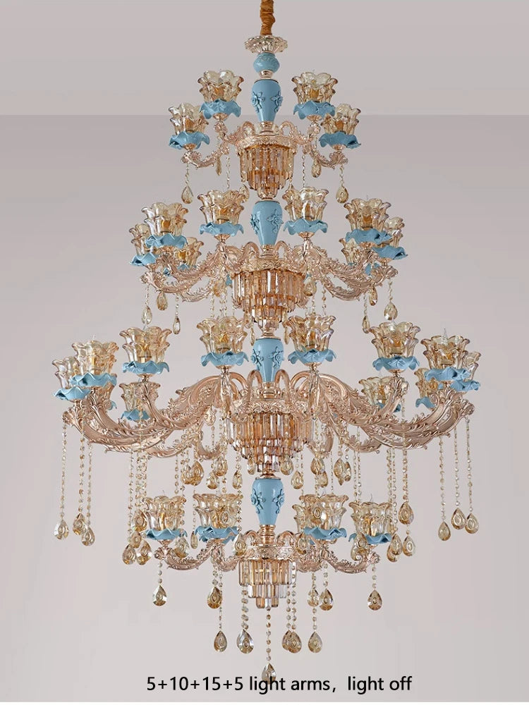 Lustre Salon Industriel — Cristal