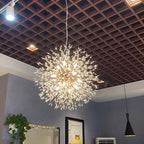 Lustre Pissenlit LED Design Étoilé — Fireball Créatif — Salon et Chambre