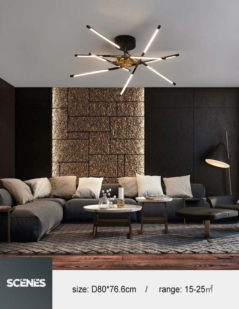 Lustre Cuisine Industriel — Plafonnier Nordique Design