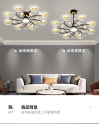 Lustre Salon Noir — Moderne