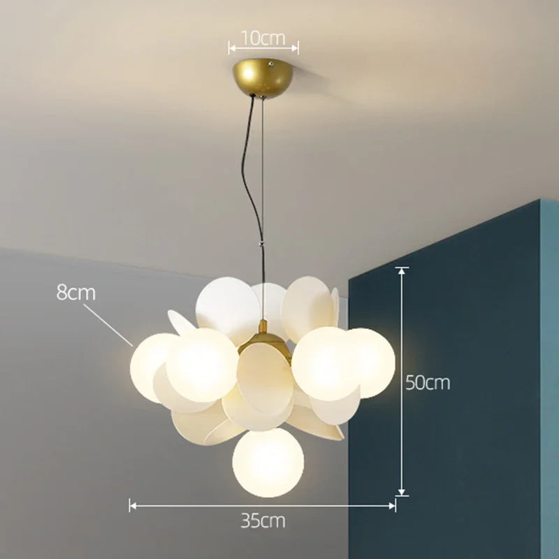 Lustre Araignée Design — Moderne — 10 ampoules blanc