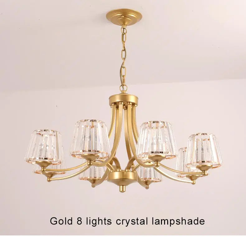 Lustre Salon Moderne — Plafonnier LED Cristal