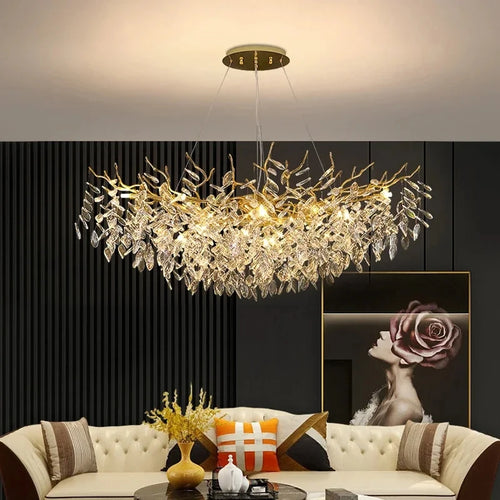 Grand Lustre Salle à Manger — Cristal Grand Format