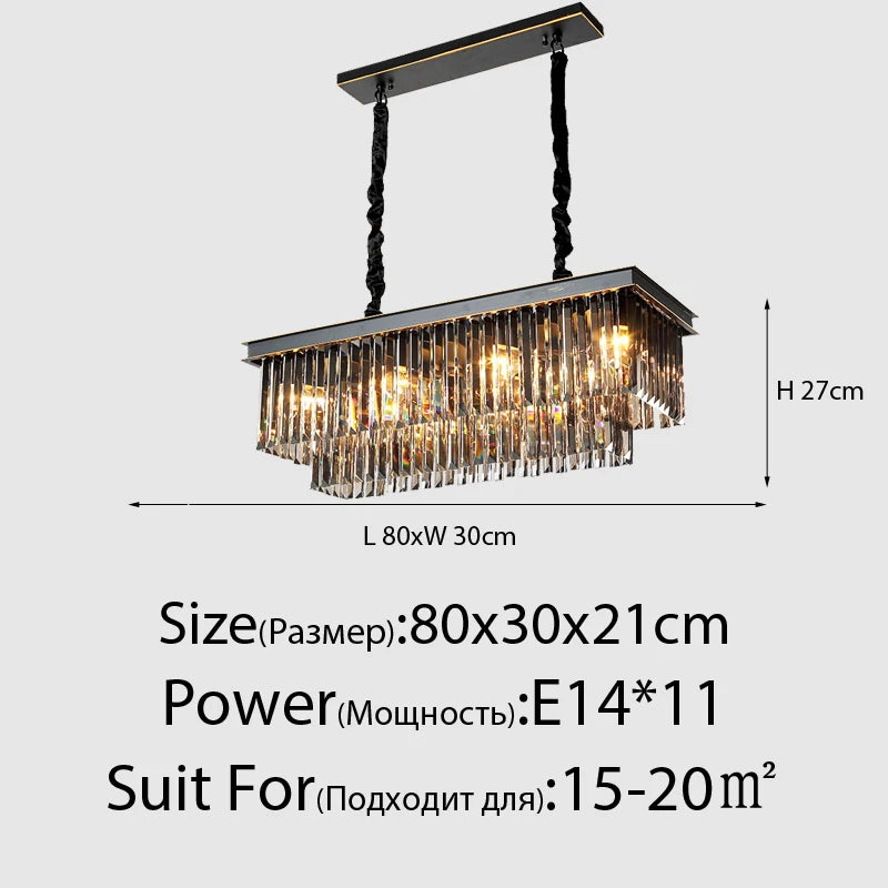 Lustre Vintage Industriel — Cristal