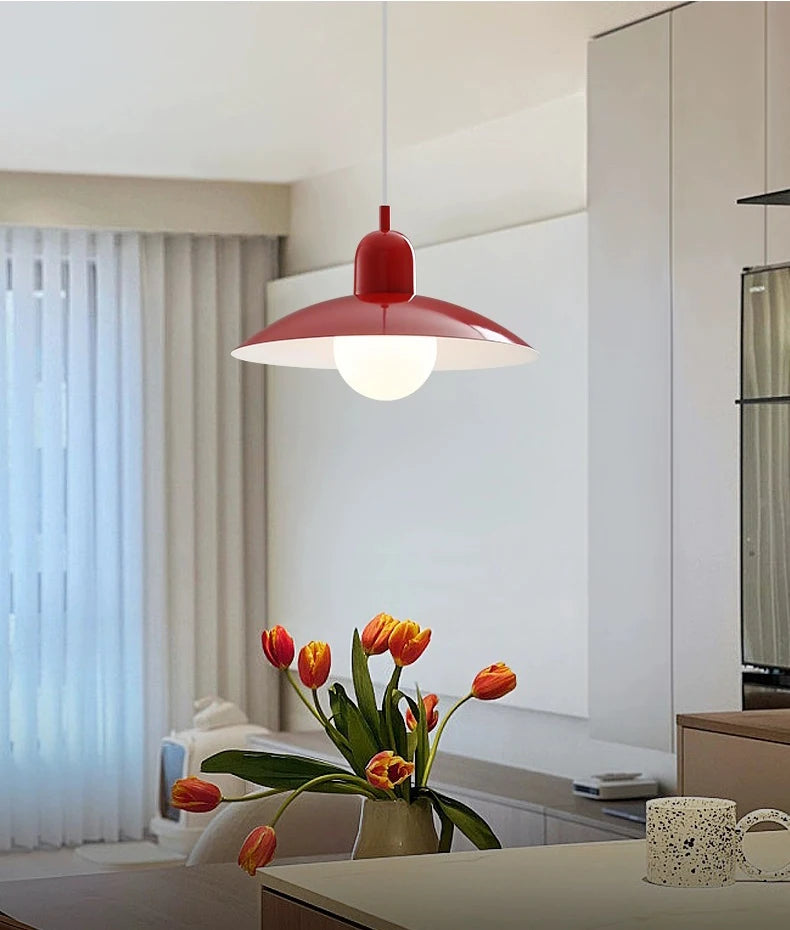 Lustre Nordique Macaron Design — Salle à Manger et Bureau — Style Bauhaus