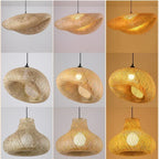 Suspension Bambou Artisanale LED - Lustre Design Naturel 2025