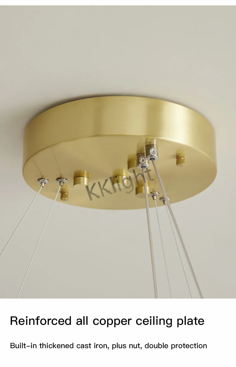 Lustre Art Déco — Cuivre