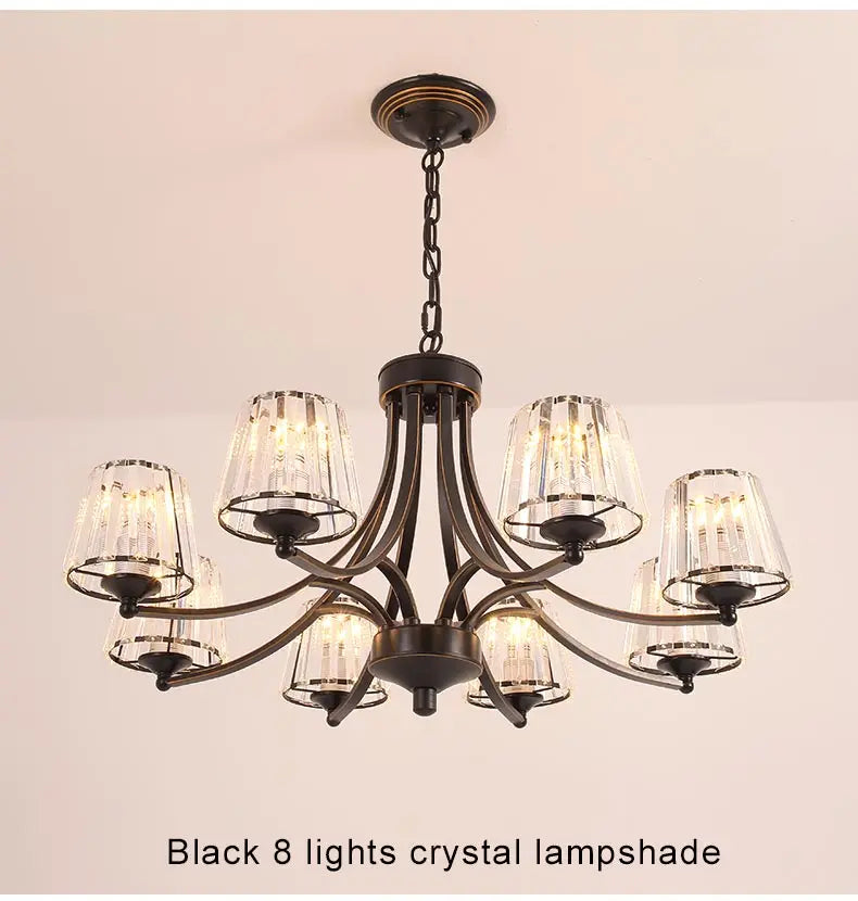Lustre Salon Moderne — Plafonnier LED Cristal