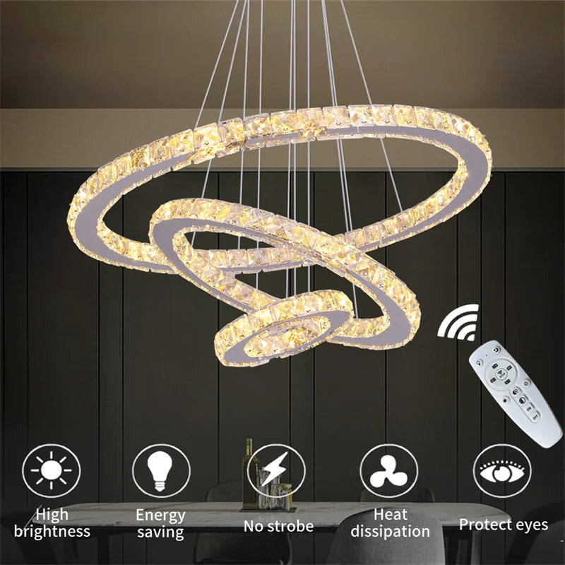 Lustre Cristal Ancien — Entrée