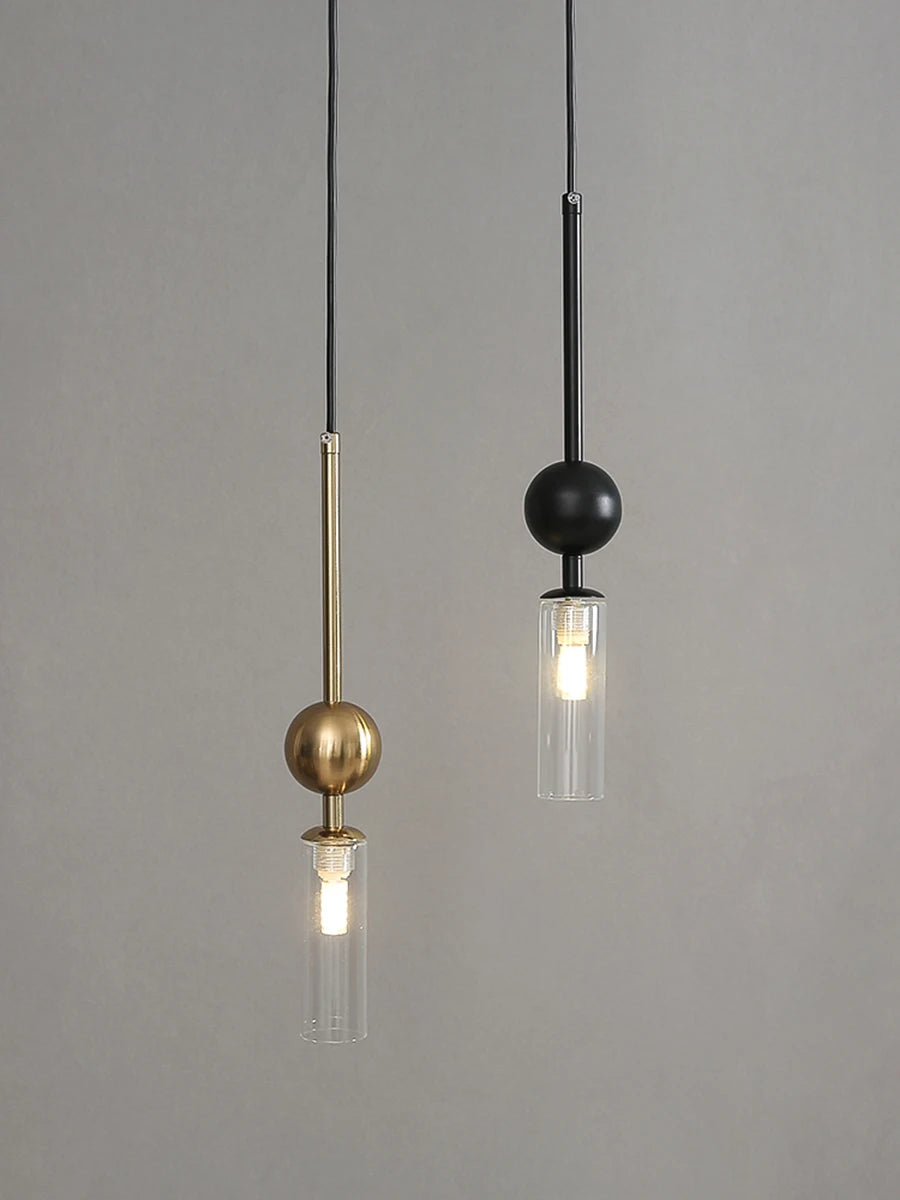 Lustre Luxe Nordique Art — Fer Or et Noir LED — Restaurant et Chambre