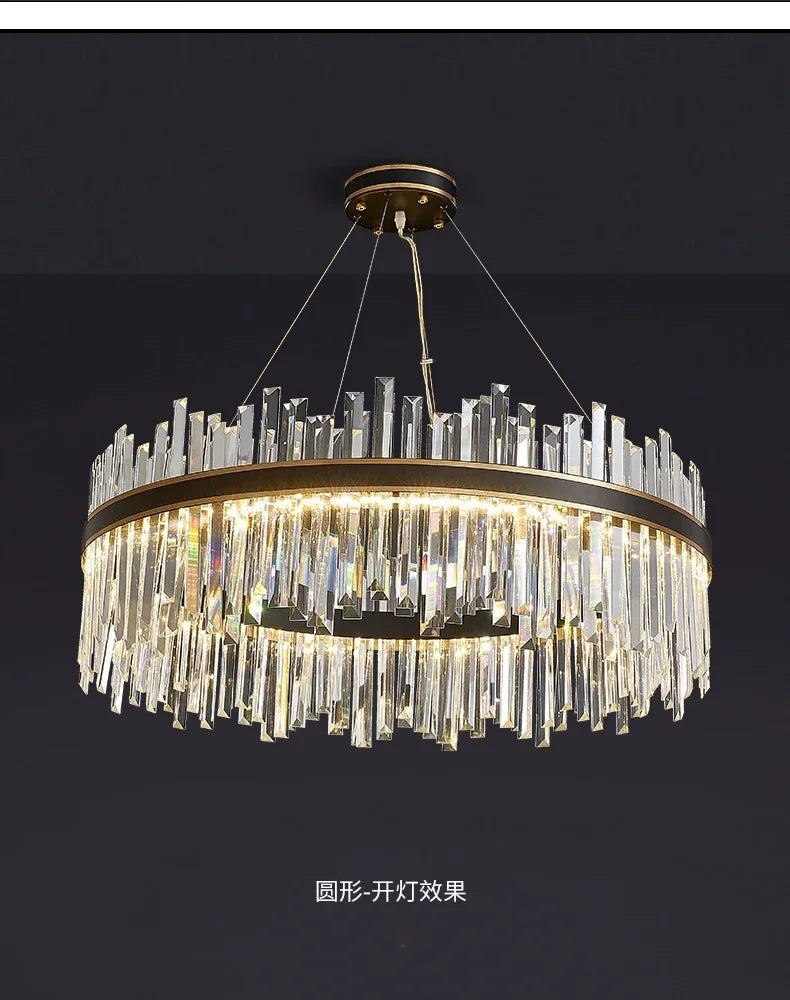 Lustre Noir Moderne