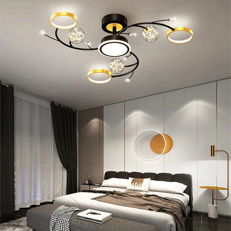 Lustre Salon Noir — Moderne