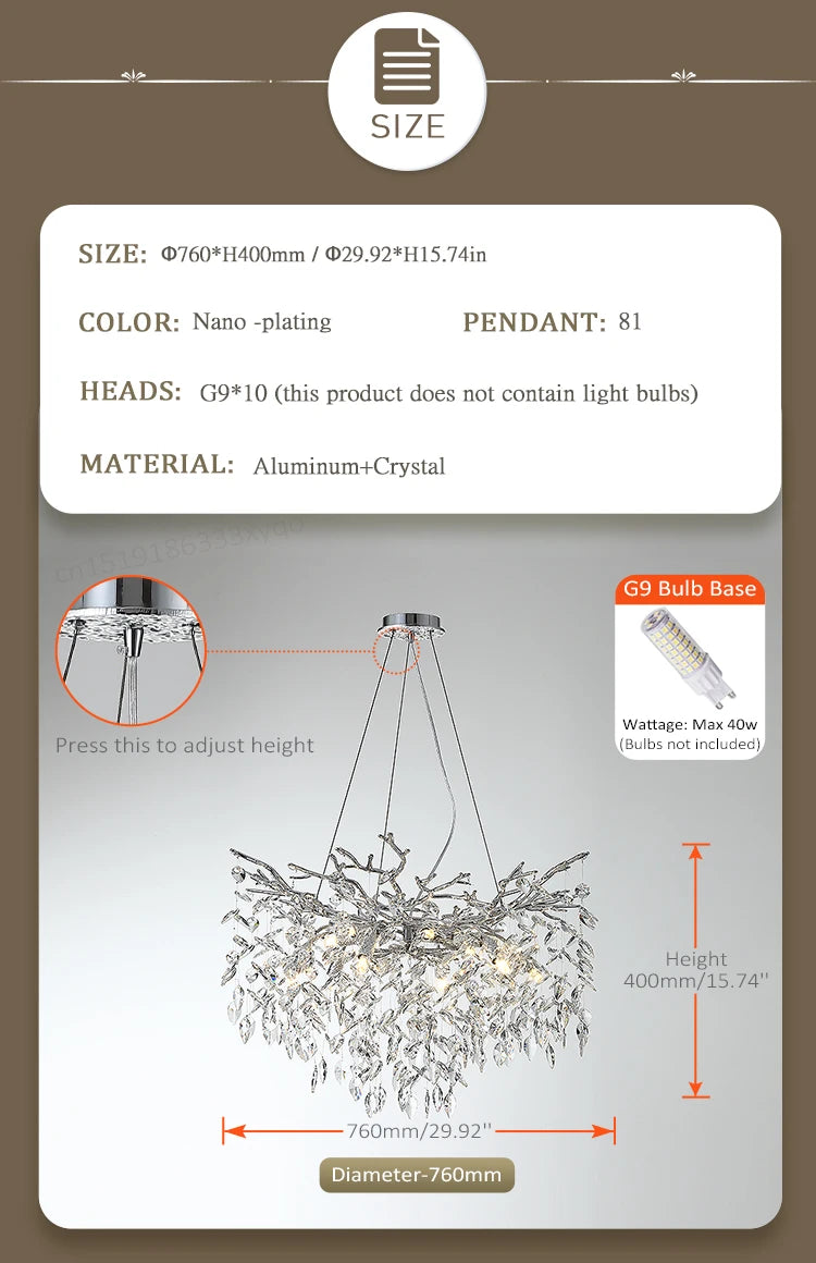 Lustre Chambre Bébé — Cristal