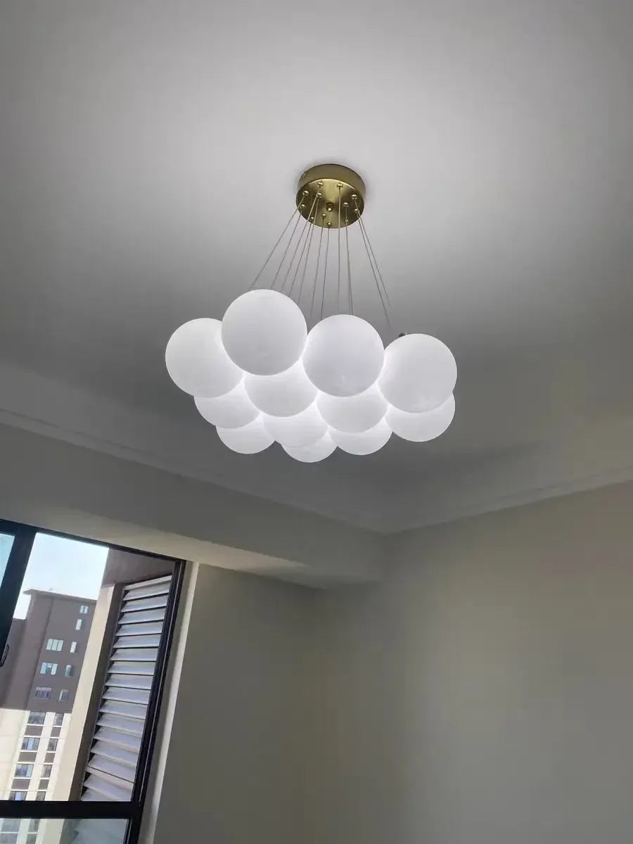Lustre Blanc Moderne — Salon