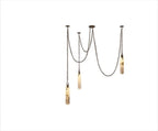 Lustre Aluminium Design — Métal — 3 ampoules