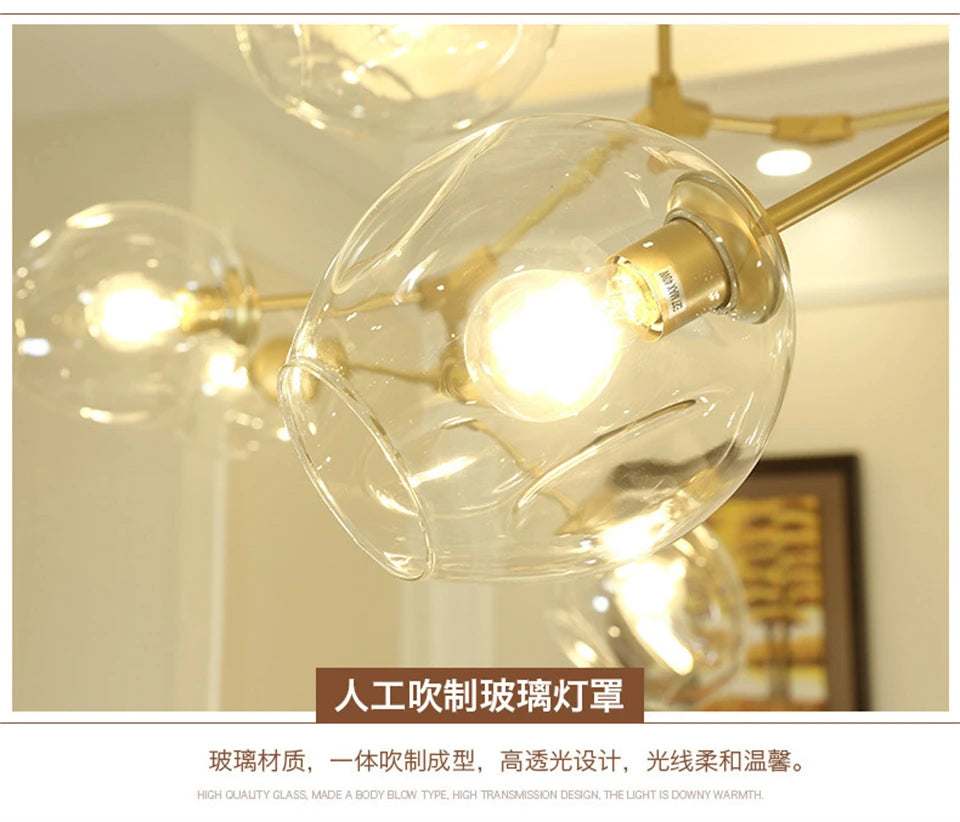 Spoutnik Lustre — Plafonnier Boule Moderne