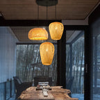 Suspension Bambou Artisanale LED - Lustre Design Naturel 2025