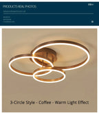 Lustre Chambre Ado — 3 anneaux 50 60 80cm