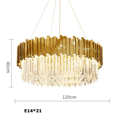 Lustre en Cristal Pas Cher — Métal