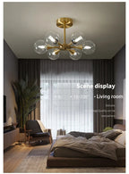 Lustre Cuivre — Plafonnier Boule Moderne