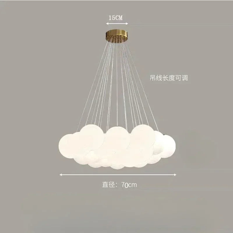 Lustre Blanc Moderne — Salon