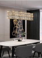 Lustre Salon Noir — Cristal