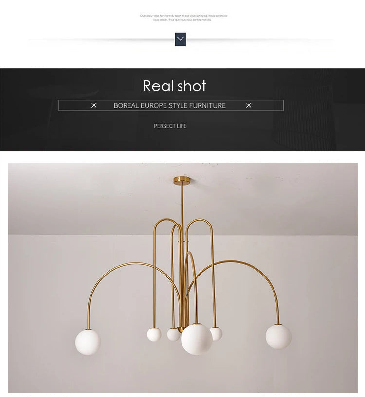 Lustre Contemporain — Plafonnier Boule Moderne