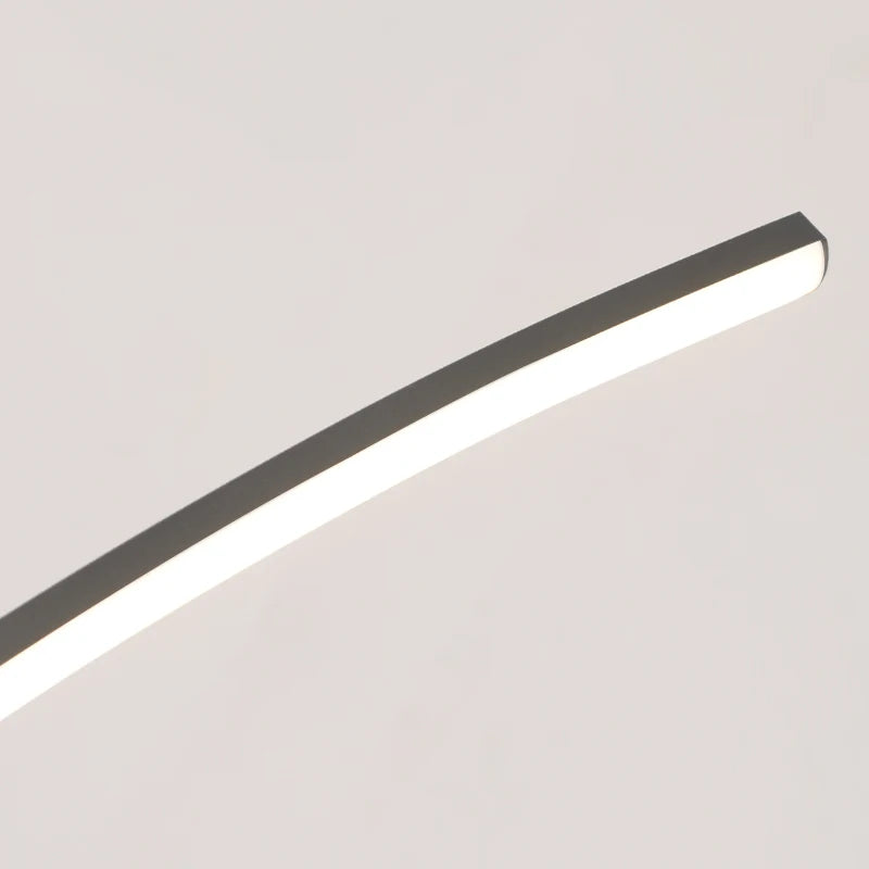 Lustre Arc LED Contemporain Dimmable — Cuisine et Restaurant — Design Épuré