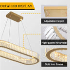 Lustre Verre — Plafonnier LED Cristal